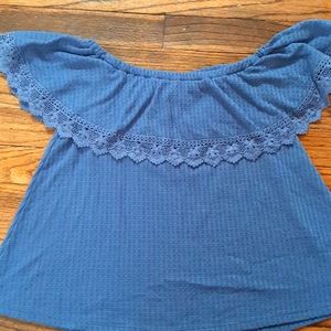 Waffles knit off the shoulder